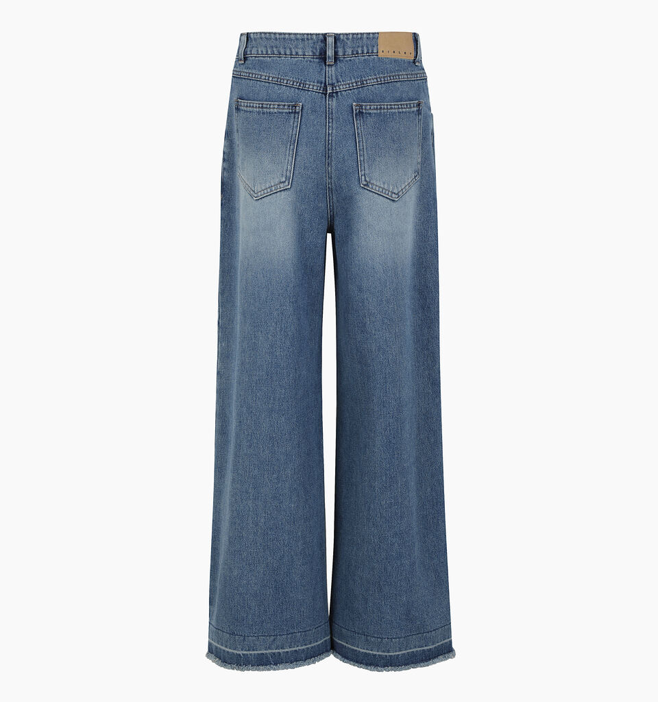 Blue frayed jeans  - sisley k jeans regular - Blue | Sisley K image number 2